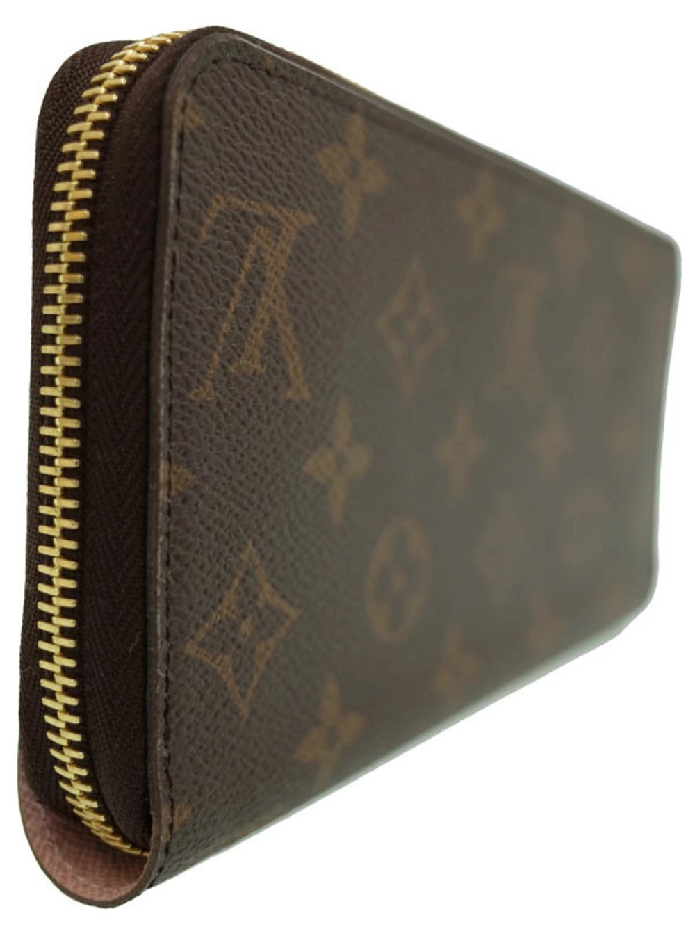 Louis Vuitton Monogram Wallet Zipper Zippy Round Long Brown